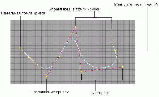 Кривая Безье и ее компоненты